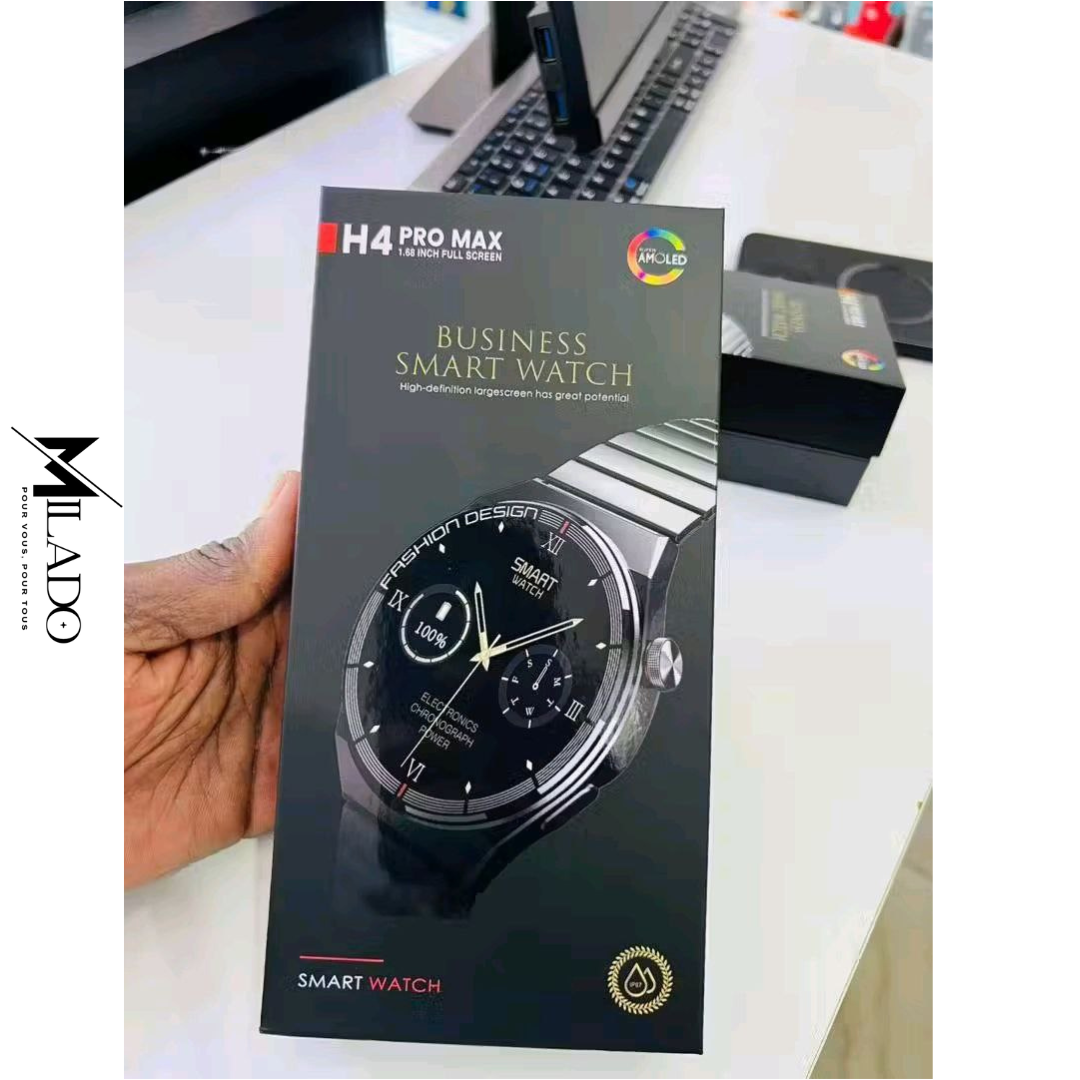 Montre Connectée H4 Pro Max - Répondez à vos appels, suivi de santé et performances sportives