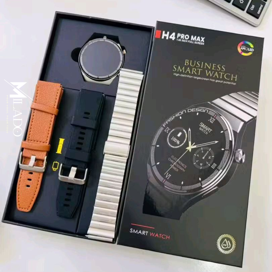 Montre Connectée H4 Pro Max - Répondez à vos appels, suivi de santé et performances sportives